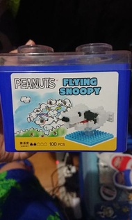 USJ nanoblock x flying snoopy