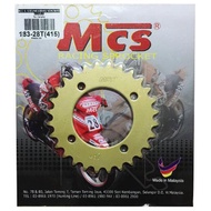 REAR SPROCKET YAMAHA Y100 28T 415 DEMAK EVO-Z/DVS/SRL110/RXZ/Y110/Y125Z/LC135  MOTORMAN