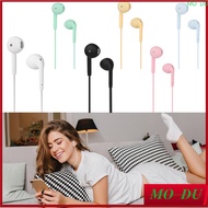 U19 Wired Earbud Headphones with Noise Cancelling Microphone 3.5mm Headphone Jack Macaron Cartoon Cu