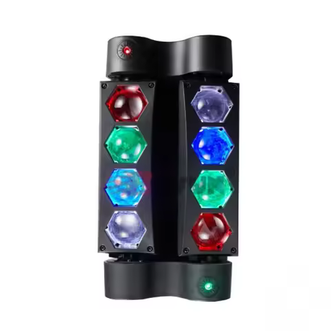 2025 New 30W Upgraded Mini Spider Light Large Lens with Laser Starry Sky Stage Light Beam Light