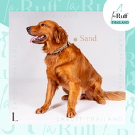LaRuff Thailand | Classic Collar in Sand ปลอกคอสัตว์เลี้ยงที่สวยหรู ปลอกคอสุนัข ปลอกคอแมว ที่ออกแบบ