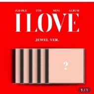 🌈(G)I-DLE - 5th Mini Album I love 
韓國專輯代購

普通版
隨機 $135/1 
套裝(set/album*3 + poster *3 ) $365

Jewel 
