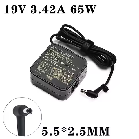 PA-1650-78 19V 3.42A 65W 5.5x2.5mm AC Adapter Power Charger For Asus K56C K501U X555 X555C X555D X55
