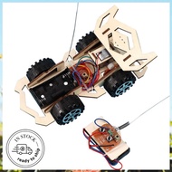 DIY Remote Control Car Assembly Kits Wireless Electric Wooden Car Educational Tech STEM RBT Tahun 6 
