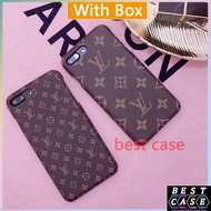 Leather LV Iphone Casing IPhone 7 Plus Casing 8P I7 I8 I6 Half Pack Best Gift Birthday Valentine's D