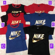 Baby Boy Tee Letter Wording Gold Printed Kid Tshirts Baju Harian