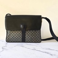 中古包 Celine黑灰色凱旋門豆腐包 單肩包 側背包 斜背包 二手包