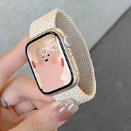 Strap For Apple Watch band series 10 9 se 3 6 7 8 ultra 49mm ultra Elastic braided solo loop bracele