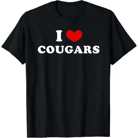 Cougars Love Trend 100Percent Cotton Breathable Comfortable Slimming I Heart Cougars CougarsLoveThem