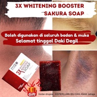 3x Whitening Booster Sakura Soap Original Hq Whitening Soap Sabun Putihkan Badan