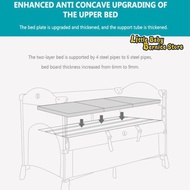 [INSTOCK] Baby Cot Multifunctional 2 Layer Portable Infant Baby Travel Bed