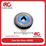 Gear Mesin Bor Helical 10mm 450HD NRT PRO Gigi Nanas 10 mm 450 HD