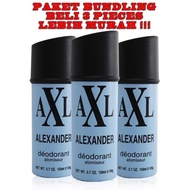 Promo AXL ALEXANDER DEODORANT SPRAY BIRU 150ML BUNDLING 3PCS Limited