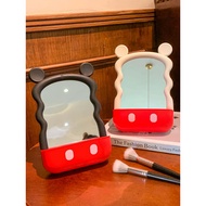 Mickey Wavy Squiggly Black White Mirror Desk Table Vanity Mirror Organizer Makeup Mirror