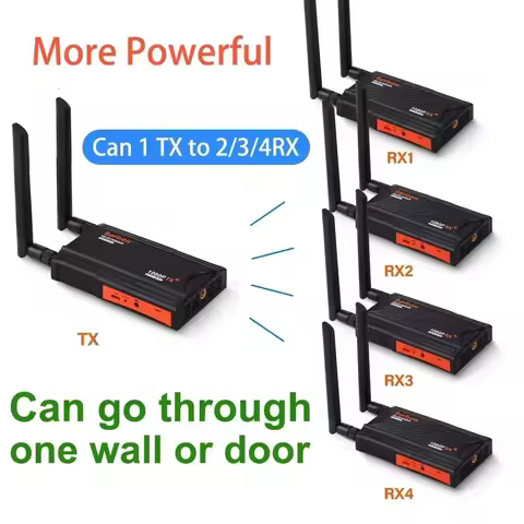 200m Wireless Wifi Adapter Video Transmitter Receiver HDMI Extender 1x4 1 To 2 3 4 for PS4 DVD Camer
