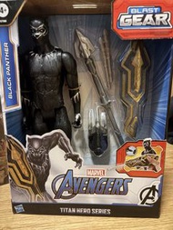 Hasbro 漫威復仇者聯盟泰坦英雄Titan Hero Series黑豹 12 吋可動公仔。，