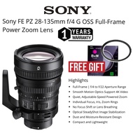 SONY FE PZ 28-135MM F/4 G LENS FULL FRAME SONY E-MOUNT WIDE ANGLE ZOOM LENS TELEPHOTO LENS VIDEO LEN
