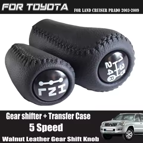 5 Speed Manual Transmission+Transfer Gear Shift Change Lever Knob HandBall For Toyota Land Cruiser F