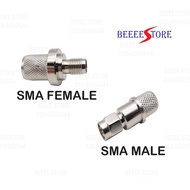 SMA FEMALE / MALE PLUG CONNECTOR FOR LMR400 / RG8 Cable