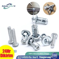 20pcs Jack Nut Rivet Metal Plate Screw Rivet Nut Fiser Nut Bolt Thread Screw