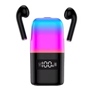 ASAKI หูฟังบลูทูธอเนกประสงค์แบบ 2 IN 1 พร้อมลำโพง LED แสงสีและหน้าจอสัมผัสสีสันสดใส 2