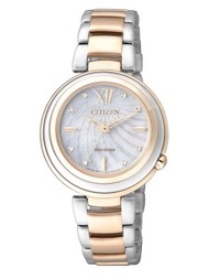 Citizen Ladies Eco-Drive Mother of Pearl Japan Sapphire Watch EM0335-51D