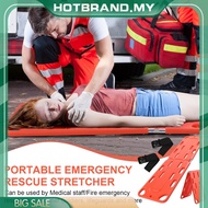 [Hotbrand.my] Two-Fold Medical Stretcher 19.68x73.62in with Adjustable Seat Belt Weight Capacity 350
