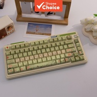 140 Keys Lotus Flower PBT Keycaps Dye-Sublimation Profile Mechanical Keyboard Key Cap for 61/64/68/8