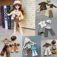 New Doll Clothes 30CM Dolls Toys Accessories Fashion Clothes Dress Up with Hat DIY Toy