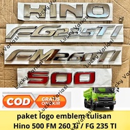 emblem logo tulisan depan HINO 500 FM260ti FG235ti