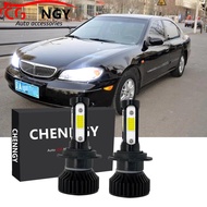 New For Honda Cefiro A33 1993 1994 1995-2003 Front Car Headlight Lamp Bulbs - V4 6000K LED Bulbs Kit