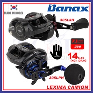 [New Clicker Sound] Banax Lexima Camion 305 Left Power/Double Handle Baitcasting Fishing Reel Maxdrag14kg Light Jigging BC KOREA