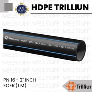 Trilliun Premium HDPE Pipe 2" Inch (63mm) PN-16 Meter (Retail) Premium HDPE Pipe