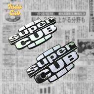 Honda Super Cub JDM Chest Panel Battery Hub Emblem Logo Set