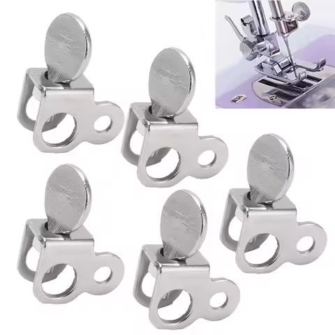 5 Pcs Needle Clamp Holder Stainless Steel Sewing Machine Fixed Replacement Needle Collet Holder for