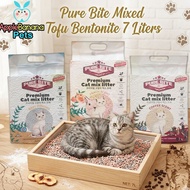 /Soya Mix Tofu Cat Litter PURE Bite 7 Liters | Cat Litter PURE Bite 7 liters Mix Tofu Bentonite 7L