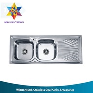 Tidy Tempat Cuci Piring / Stainless Steel Sink W/ Aksesoris WDO12050A