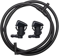 7T4Z-17603-A Direct Replacement Adjuatable Windshield Wiper Nozzle & Fluid Hose kit, Compatible with