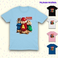 KATUN Alvin & the Chipmunk Premium Children's T-Shirt, 30s Combed Cotton, Cool, Comfortable, Thick