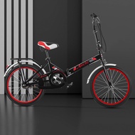 Beige จักรยานพับได้  20 นิ้ว จักรยาน จักรยานเด็ก สามารถปรับความสูงได้ ด้วยเกียร์ 7ระดับ ความเร็ว Folding Bikes