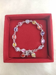 Gelang rhodium super warna emas putih