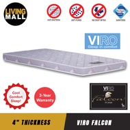 Living Mall VIRO Falcon Foam Mattress in 4" Thickness Medium Firm