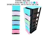HQ 601 5LAYER-6LAYER DRAWER / BABY DRAWER / COLORFUL DRAWER / SPACE SAVER DRAWER 5-6LAYER DRAWER [ COD ] [ FAST SHIPPING ]