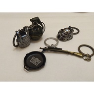 Good Fortune Eating Chicken Eating Evening Keychain Jedi Survival Third-Level Helmet 98K Pan Cake De