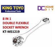 KING TOYO KT-MS1219 8 IN 1 DOUBLE FLEXIBLE SOCKET WRENCH ------STANLEY M10 KTC BONDHUS IRWIN ALLEN K