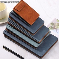 TRENDYZONE0I 1pc File Folder, PU Leather with Pen Insert Menu Wine Holder, Multi-functional Suede A4