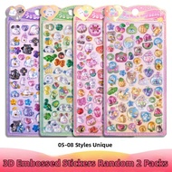 QIFUXING | 3D Cartoon Sticker Cute Crystal Jewel Decorative