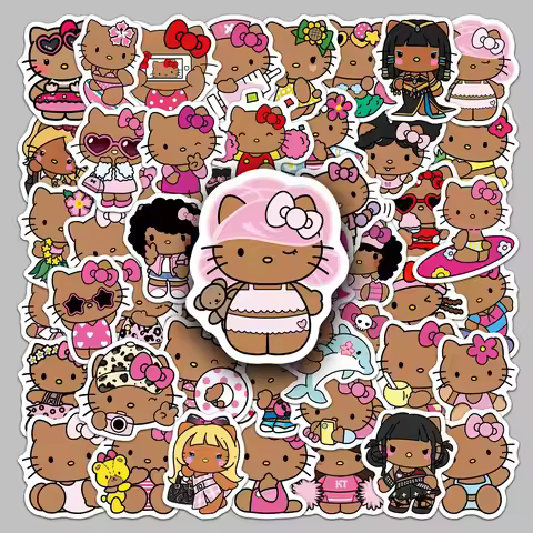 Hello Kitty Puzzle Stickers, Interactive Creative Waterproof Planner Stickers
