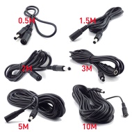 12V Useful DC Power Cord 0.5m-5m 5.5*2.1mm Extension Cable Power Adapter CCTV Camera Professional Home Appliance Male to Female
