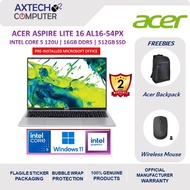 Acer Aspire Lite 16 AL16-54P-54PX 16.1" WUXGA Laptop Pure Silver ( C5-120U, 16GB, 512GB SSD, Intel, 